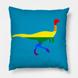 Gallimimus LGBTQ Pride Dino Design Pillow