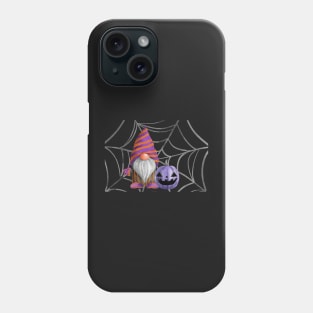 Halloween Gnome with Purple Pumpkin Phone Case