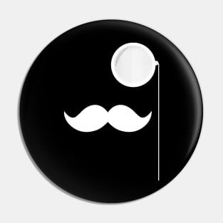 Monocle And Mustache Feel Like A Sir Pin