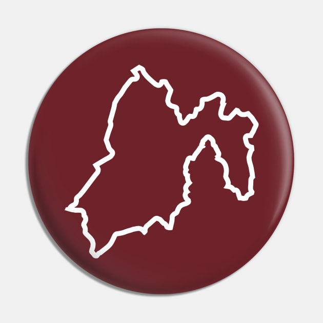 Mexico State Outline Pin by loudestkitten