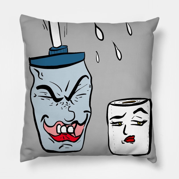 2 pump chump Pillow by Art by Some Beach