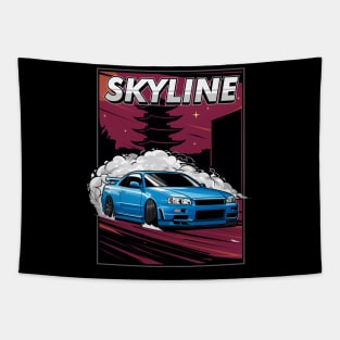 Nissan Skyline Drift Tapestry
