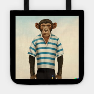 Monkey with Human Clothing Design Tote