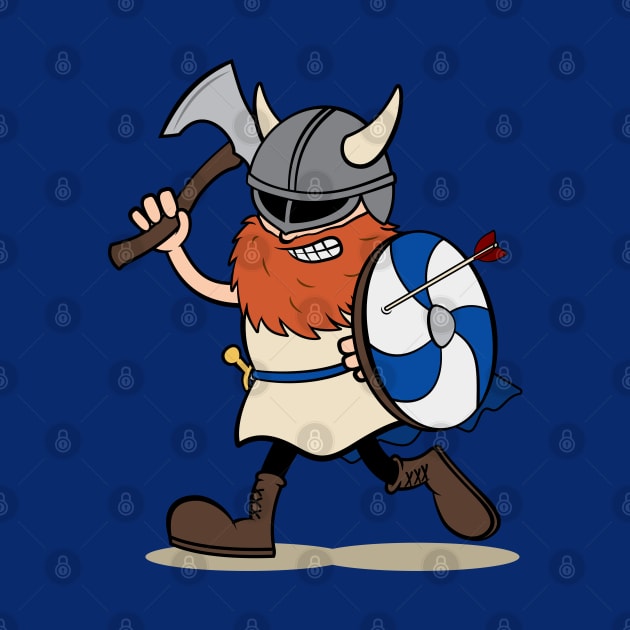 Viking Berserker Cartoon by Koyaanisqatsian