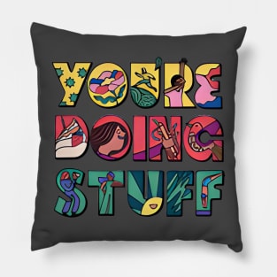 You're doing stuff t-shirts, bags, hats, sticker, mugs, hoodies Pillow