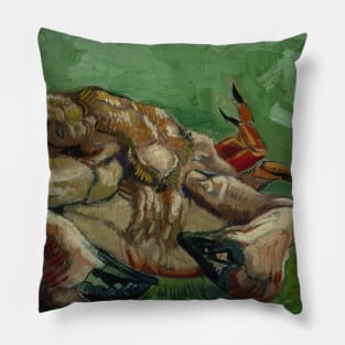 A Crab On Its Back by Vincent van Gogh Pillow