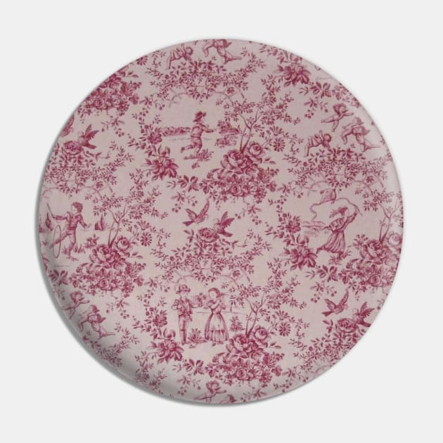 Toile de Jouy - red Pin by ghjura