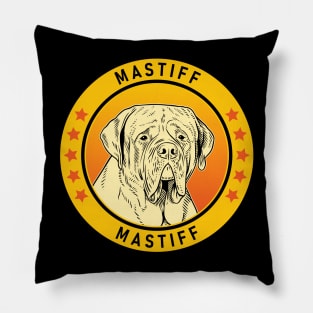 Mastiff Dog Portrait Pillow