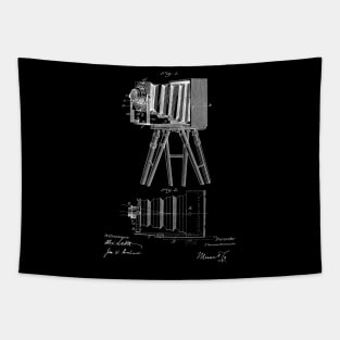 Camera Vintage Patent Drawing Tapestry