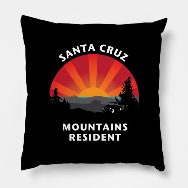 Santa Cruz Mountains Resident Pillow by PauHanaDesign