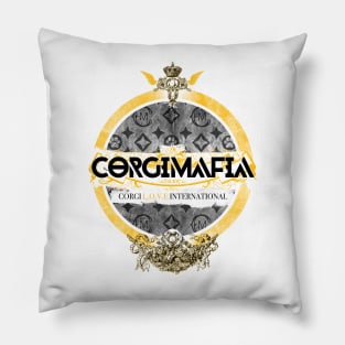 Corgi Mafia L.O.V.E. International Brand Pillow