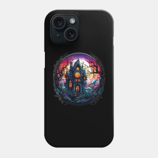 Stained Glass Haunted House Phone Case