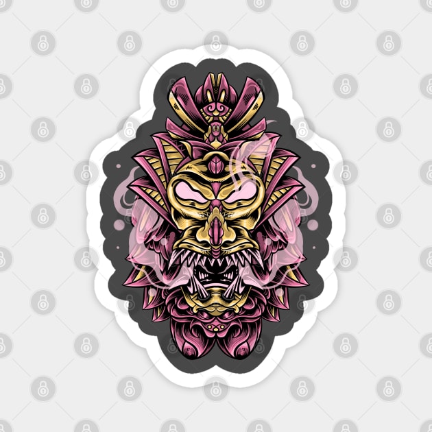 Demon samurai Magnet by Bayuktx