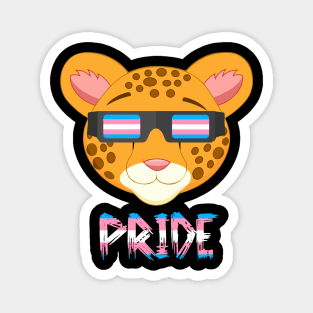 Leopard Transgender Flag Lgbt Magnet