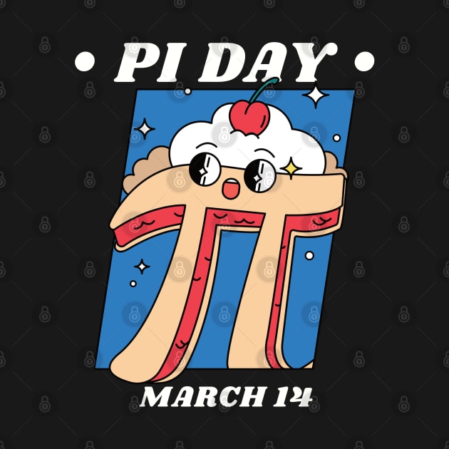 Pi Day March 14 Cartoon Pi Pie by DPattonPD