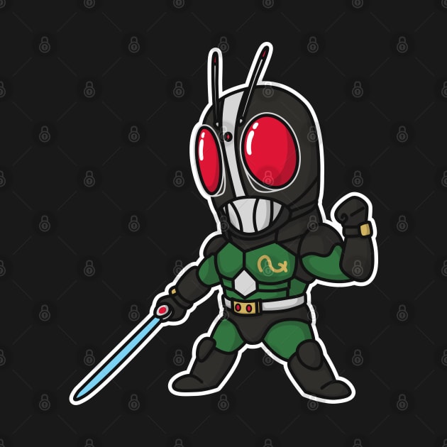 Kamen Rider Black RX Chibi Style Kawaii by The Toku Verse