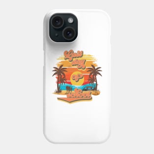 Last day of school Retro quote groovy teacher vacation Phone Case