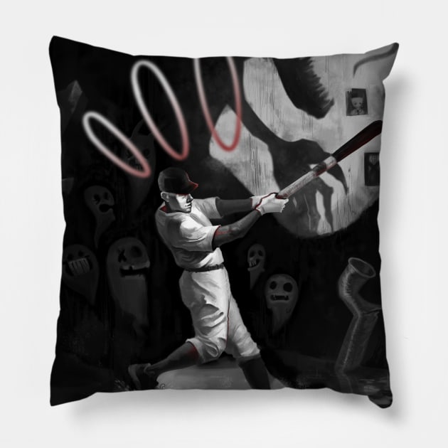 OFF THE GAME Pillow by aortad6