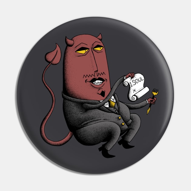 Devil Deal Pin by Grody Ghost: Banned Items