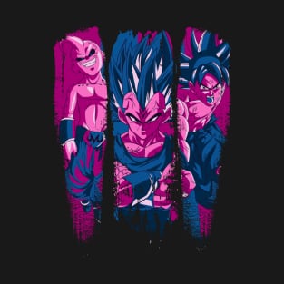 dragon ball majin buu vegeta goku T-Shirt