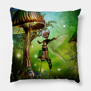 Sweet fairy and fantasy mushrooms Pillow