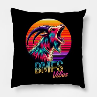 BMFS Billy Goat 90s Retro Sunset Pillow