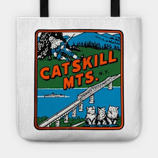 Vintage Style Catskill Mountains Tote