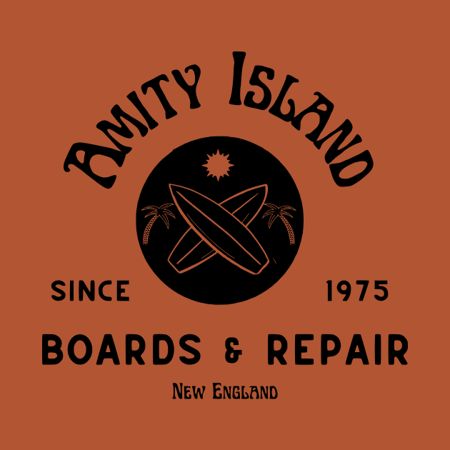 Jaws Amity Island Boards by TheGiftMonsterStudio