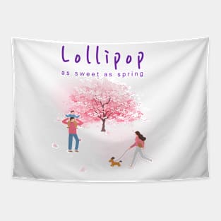 lollipop, as sweet as spring Tapestry