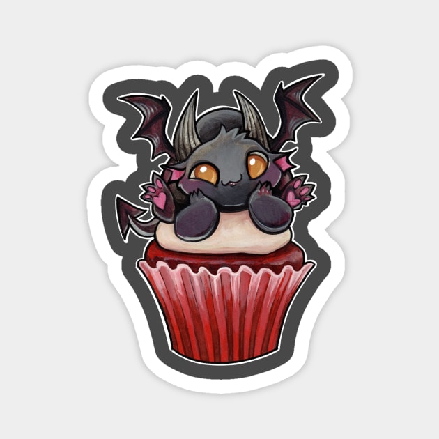 Cupcake dragon red velvet toe beans Magnet by BiancaRomanStumpff