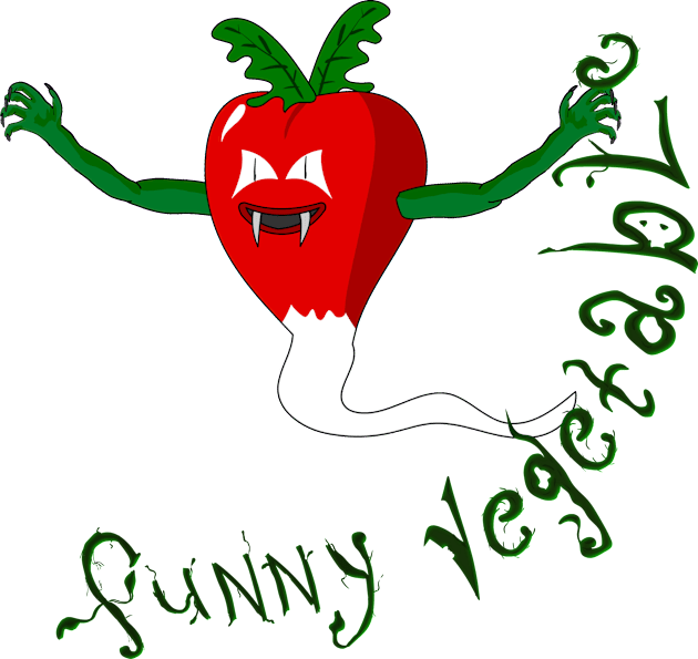 radish-funny vegetable Kids T-Shirt by Lucifier13