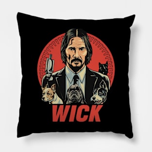 John Wick and dog Pillow