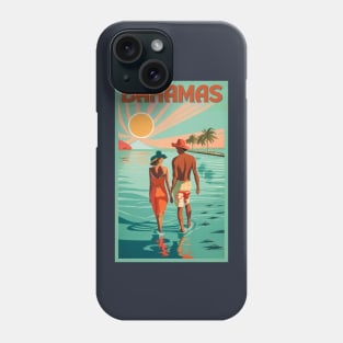 A Vintage Travel Art of the Bahamas Phone Case