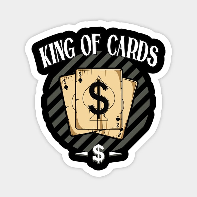 King Of Cards Magnet by Foxxy Merch