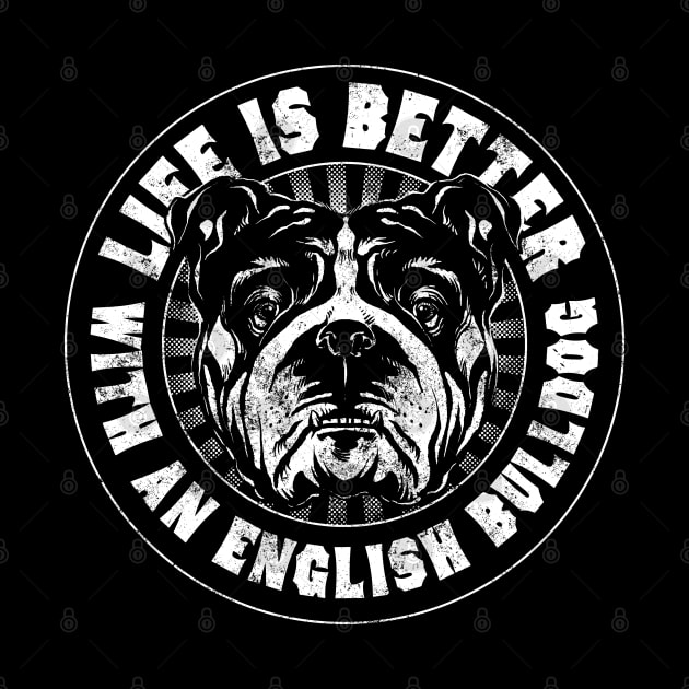 English Bulldog by Black Tee Inc