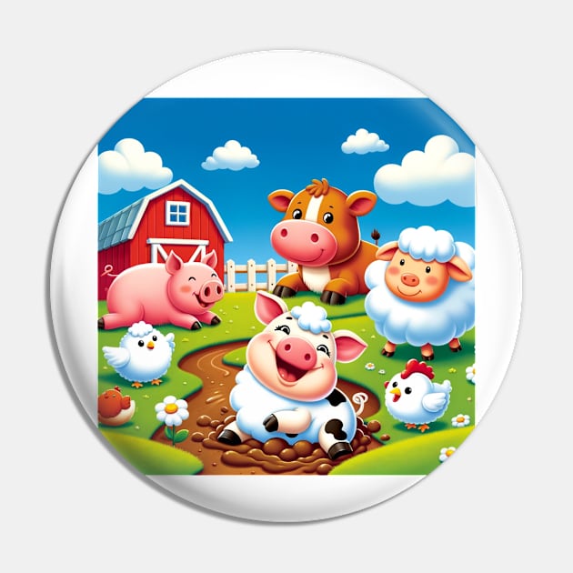 Joyful Farm Friends Pin by simonebonato99@gmail.com