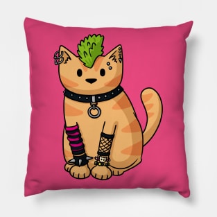 Punk Cat Pillow