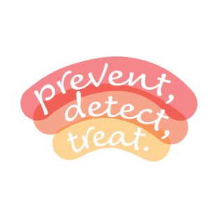 Prevent, Detect, Treat (Red-Orange) T-Shirt