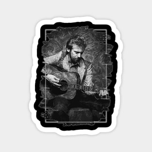 keith whitley \\ Brush Art Magnet