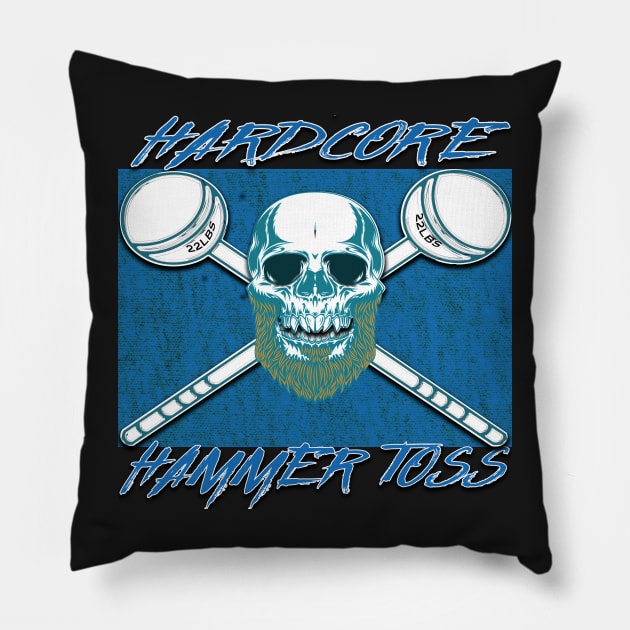 Hardcore Hammer Toss Pillow by Insaneluck