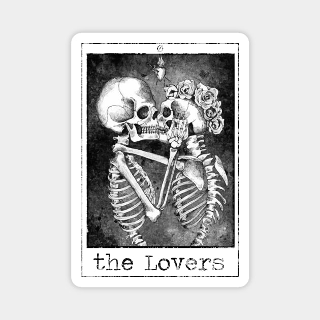 the Lovers Tarot Art Magnet by MVRK Designs