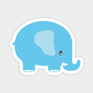 Blue Elephant Magnet