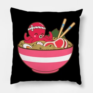 Kawaii Japanese Anime Ramen Soup Bowl Otaku Cute Octopus Pillow