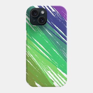 Colorful stripes - green and blue Phone Case