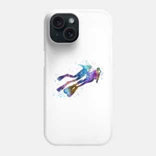 Scuba divers, scuba couple, scuba diver Phone Case