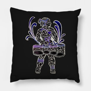 The Driving Beat -- Marching Tenor Drums Pillow