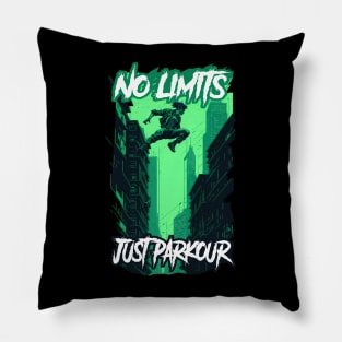 No limits, Just Parkour! Pillow