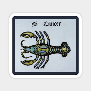 Vintage Signs of the Zodiac, Cancer the Crab Magnet