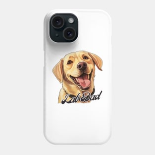 Yellow Lab Dad Dad T-Shirt - Dog Lover Gift, Pet Parent Apparel Phone Case