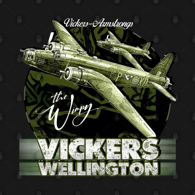 Vickers Wellington  WW2 British Bomber Aircraft by aeroloversclothing